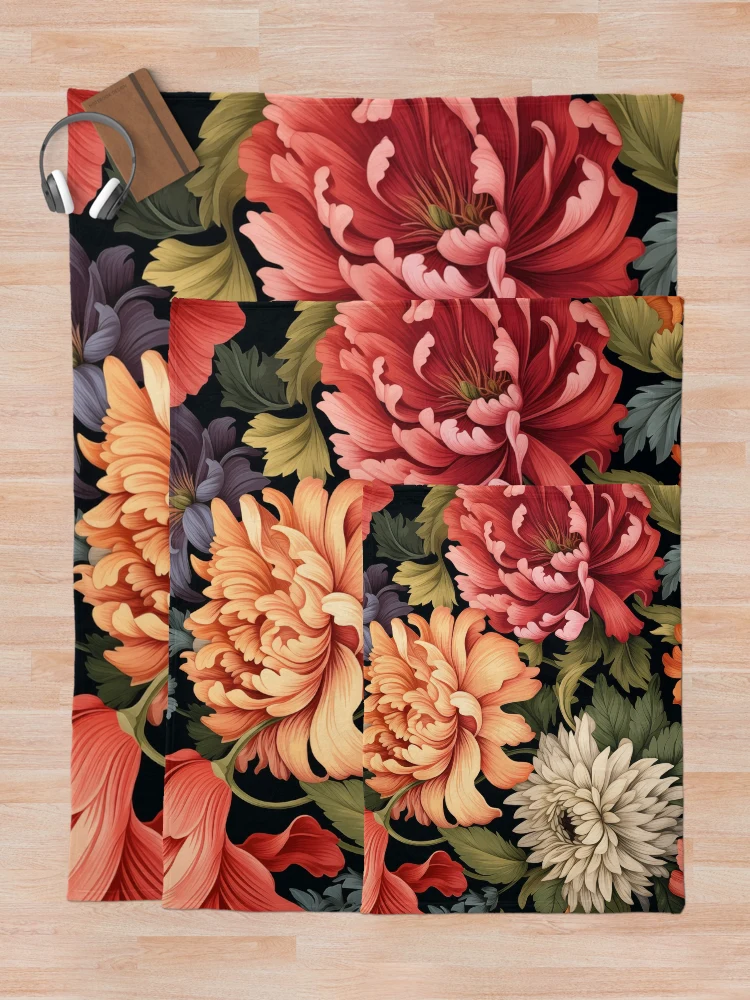 Thumbnail 5 of 6, Throw Blanket, Floral Patterns designed and sold by Rtymer.