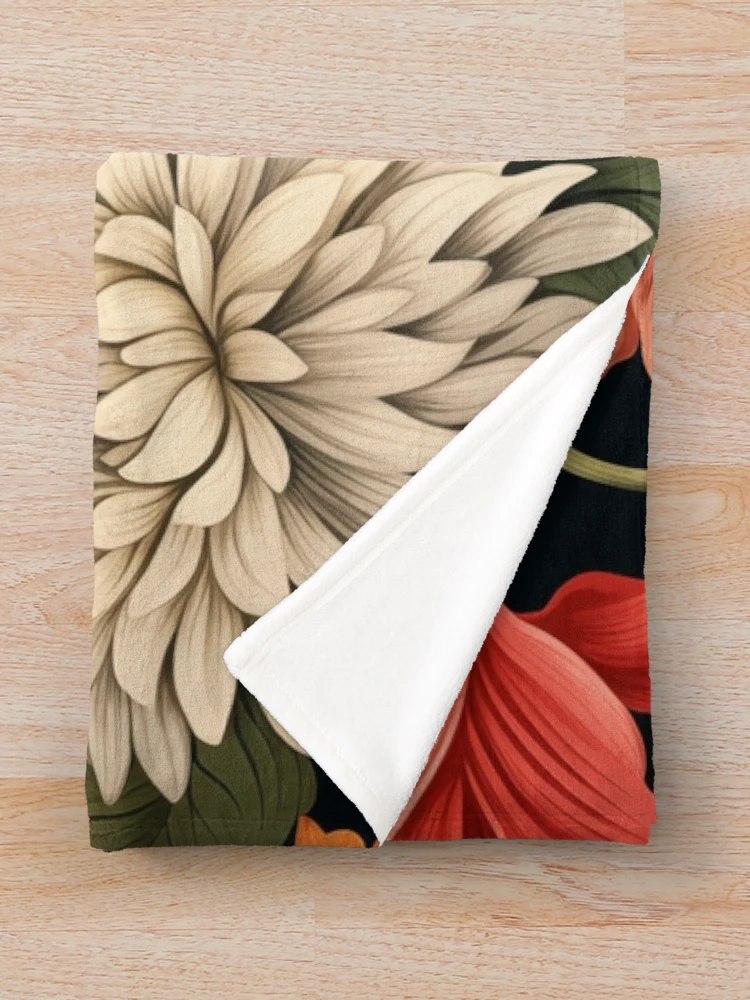 Thumbnail 3 of 6, Throw Blanket, Floral Patterns designed and sold by Rtymer.