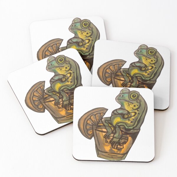 Item preview, Frog whisky drink bartender friend funny  designed and sold by Alicia Perrelli.