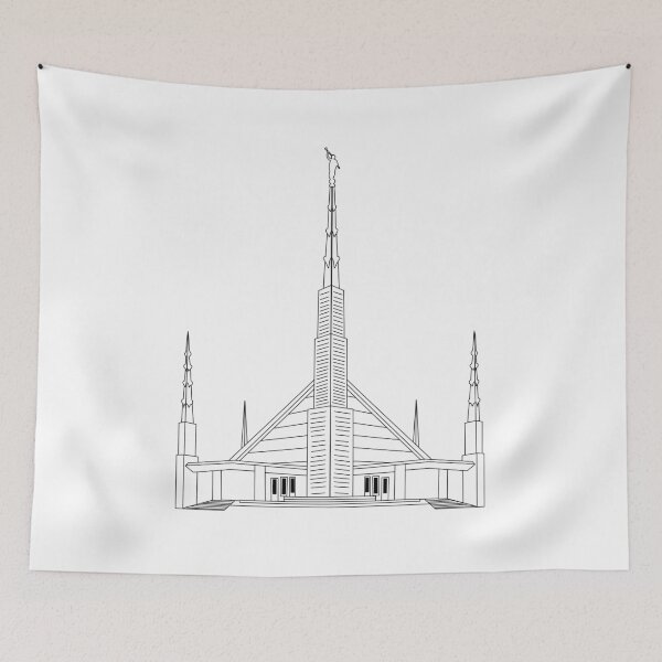 Item preview, Dallas Texas lds temple designed and sold by Handdrawnbyzoe.