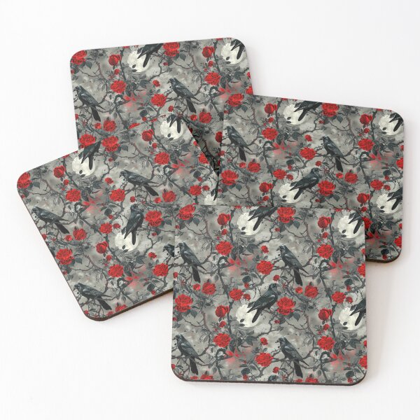 Item preview, Gothic Crows and Roses Pattern designed and sold by AlienOccupation.