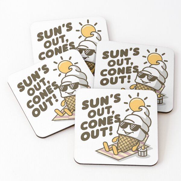 Item preview, Sun's Out, Cones Out! - Funny Ice Cream Cone designed and sold by Noertz.