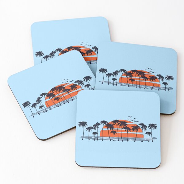 Item preview, Ocean palm tree sunset designed and sold by Sassenach616.