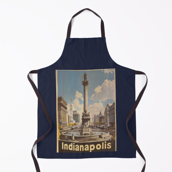 Item preview, Vintage Indianapolis Travel Poster designed and sold by Boddicca.