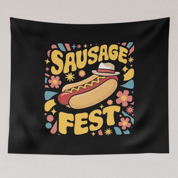 Item preview, Sausage Fest - Funny Hot Dog Lover designed and sold by CALIMASHIRTS.