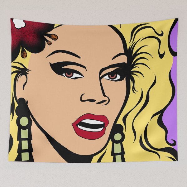 Item preview, RuPaul Cartoon PopArt Drawing designed and sold by Henrylizarraga.