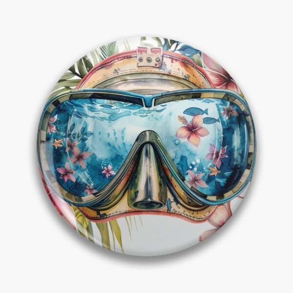 Artikelvorschau, Florale Sommersachen - Schwimmbrille entworfen und verkauft von GiraffeCreative.