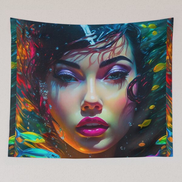 Item preview, Wet Neon Pinup designed and sold by MatrixTattoo.