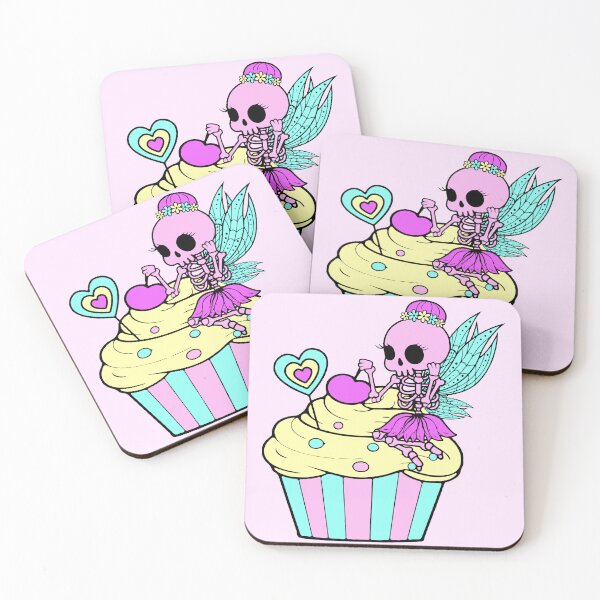 Item preview, Halloween cupcake with cute skeleton fairy  designed and sold by MoreCasual.