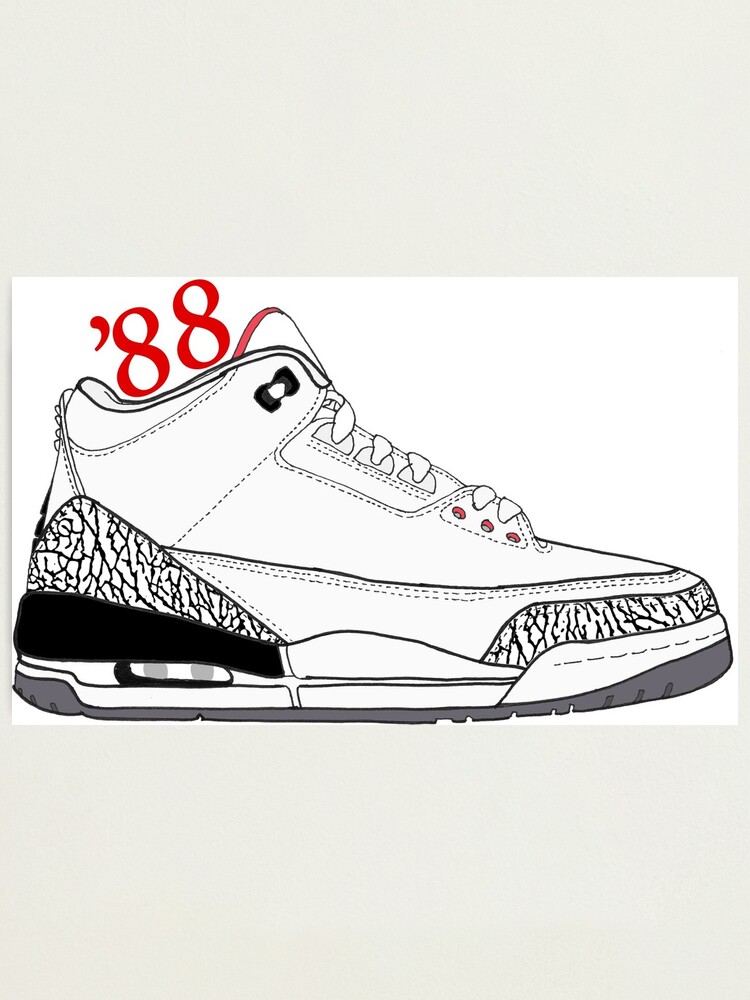 air jordan 3 white cement 88