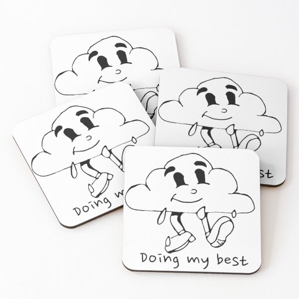 Item preview, Cloud design doing my best funny cute  designed and sold by Alicia Perrelli.