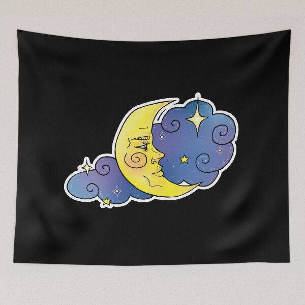 Item preview, Moon and Clouds designed and sold by ScareDi.