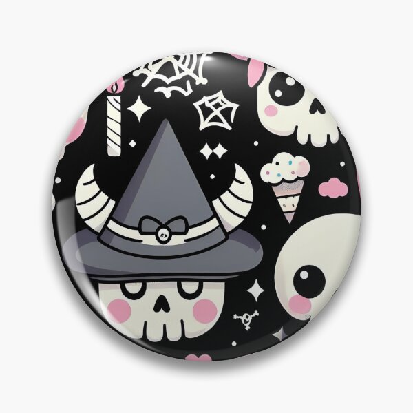 Item preview, kawaii Sugar Skull pattern  designed and sold by LittleBabyStyle.
