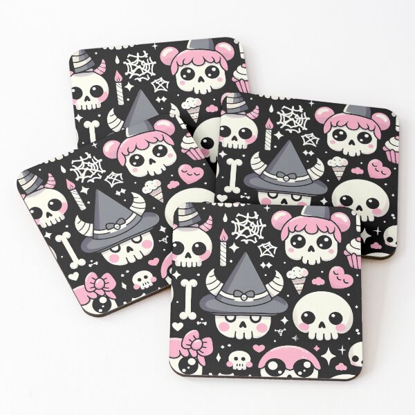 Item preview, kawaii Sugar Skull pattern  designed and sold by LittleBabyStyle.