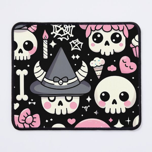 Item preview, kawaii Sugar Skull pattern designed and sold by LittleBabyStyle.