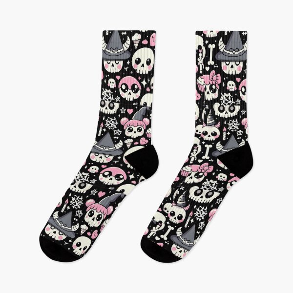 Item preview, kawaii Sugar Skull pattern  designed and sold by LittleBabyStyle.
