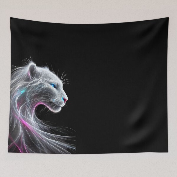 Item preview, Puma Cat with Neon Effect designed and sold by Blink Art Studio.