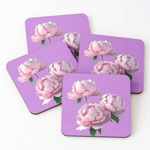 Item preview, Peony 3D Pink white designed and sold by Rainbow Paws Garden.