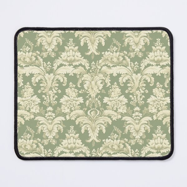 Item preview, Regency era inspired sage brocade swirls designed and sold by filigreedigital.