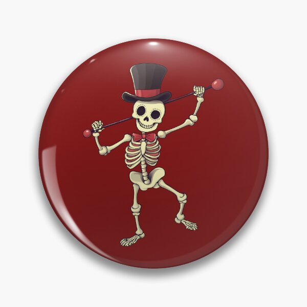 Item preview, Dancing Skeleton in a Top Hat designed and sold by LarkspurAndTea.