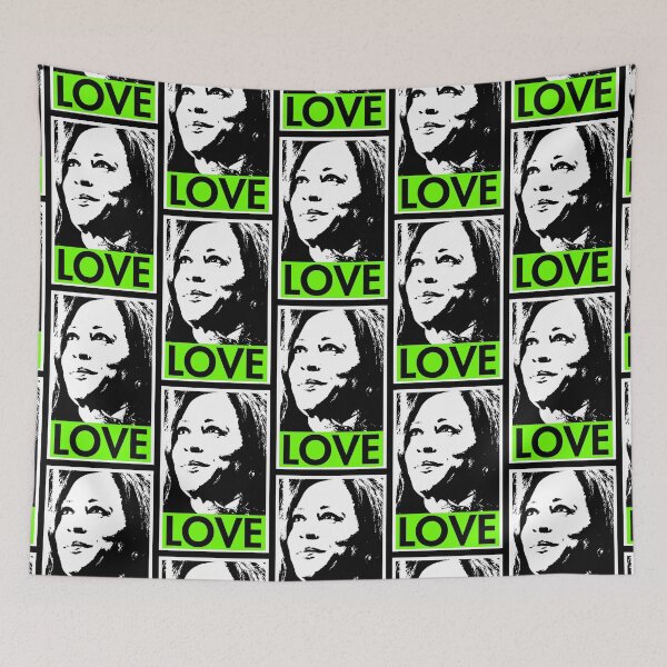 Item preview, Kamala - LOVE - Love will win 2024 (brat green) designed and sold by Thelittlelord.