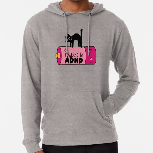 Item preview, Powered By ADHD Cat Pink designed and sold by ari-tistic.