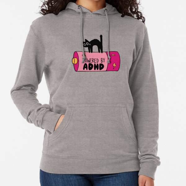 Item preview, Powered By ADHD Cat Pink designed and sold by ari-tistic.