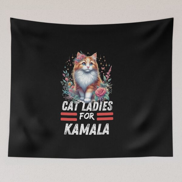 Item preview, Cat ladies for kamala  designed and sold by Fateh-Kro ⭐⭐⭐⭐⭐.
