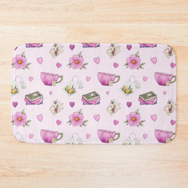 Item preview, Tea Party for One Pattern - pink designed and sold by Ellen Wilberg.