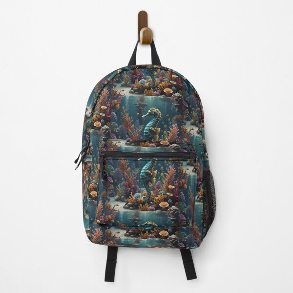 Item preview, Elegant Seahorse Underwater Landscape designed and sold by koreatvtea.