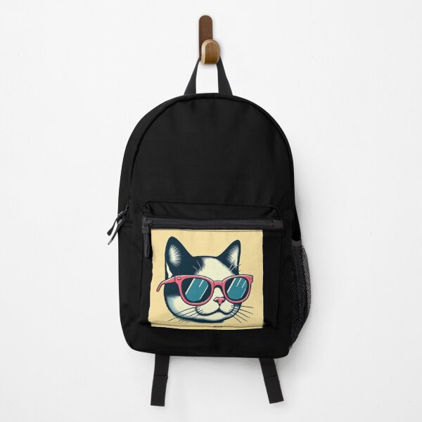 Item preview, Playful Cat with Glasses Pop Art Style designed and sold by artofuniverse.