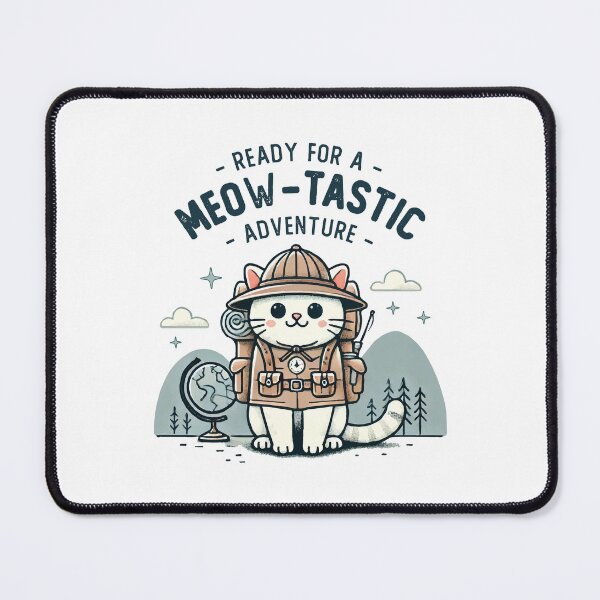 Item preview, Meow-tastic Adventure Cute Explorer Cat Lovers designed and sold by DuxDesigns.