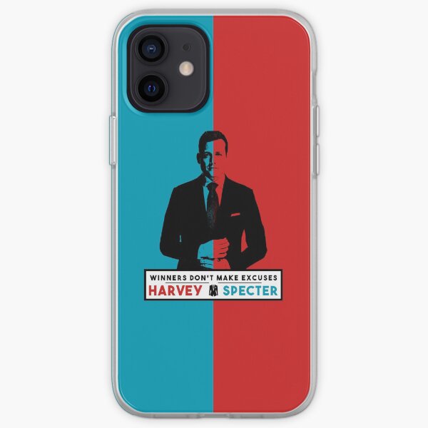 Les gagnants ne font pas d'excuses - Harvey Specter Quotes - Costumes Coque souple iPhone
