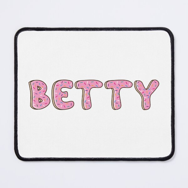 Item preview, Betty Name word Shaped Like Pink Donuts designed and sold by DonutsWords.