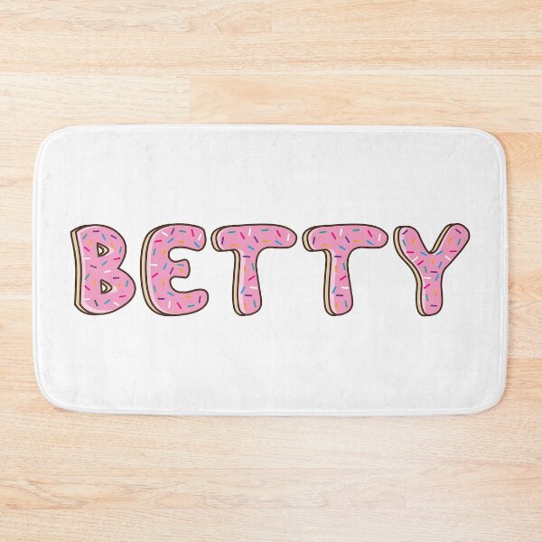 Item preview, Betty Name word Shaped Like Pink Donuts  designed and sold by DonutsWords.