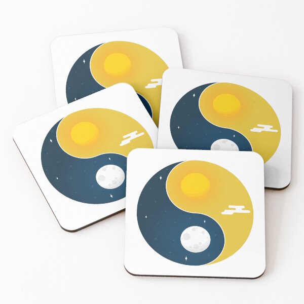 Item preview, ying yang noc i dzień równowaga świata designed and sold by vectorlove.