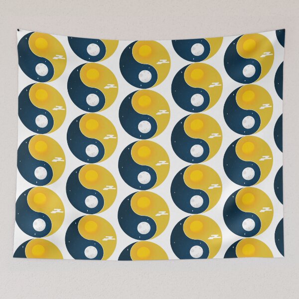 Item preview, ying yang noc i dzień równowaga świata designed and sold by vectorlove.