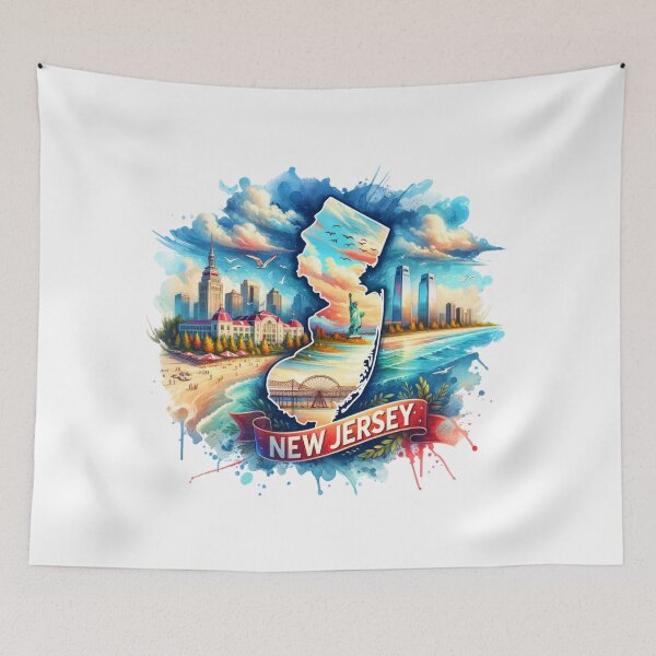 Item preview, ✨Retro US State Watercolor Maps – Vintage Travel Art for T-Shirts, Mugs, Stickers & More designed and sold by artedigital99.