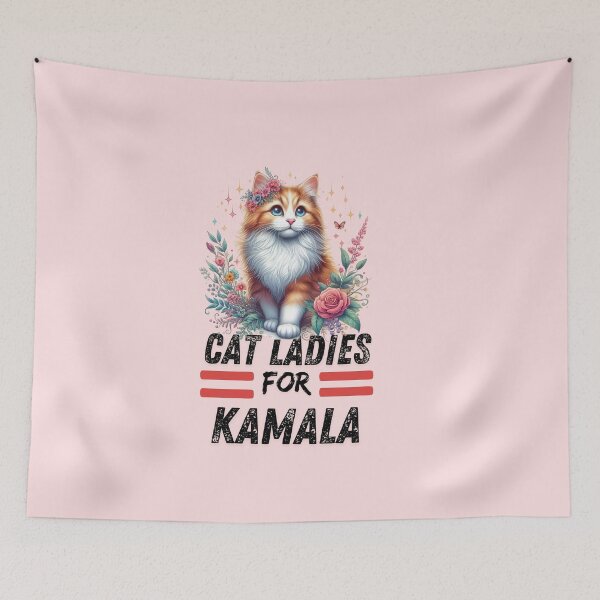Item preview, Cat ladies for kamala  designed and sold by Fateh-Kro ⭐⭐⭐⭐⭐.