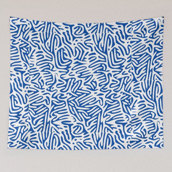 Item preview, Dynamic Abstract Pattern Modern Blue designed and sold by Noertz.