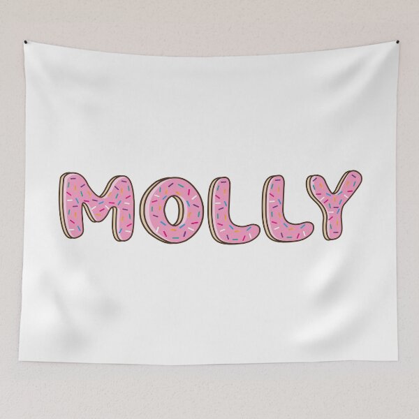 Item preview, Molly Name Pink Donut Sprinkles designed and sold by ITCHAWAWAA.