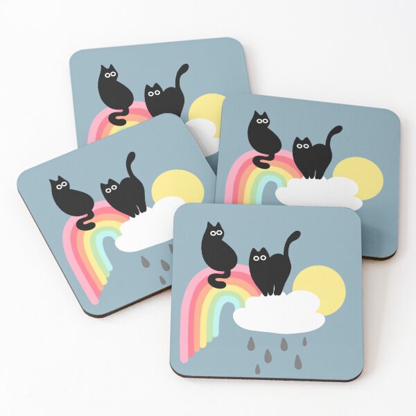Item preview, Over the rainbow bridge, black cats   designed and sold by Lucy Dynes.