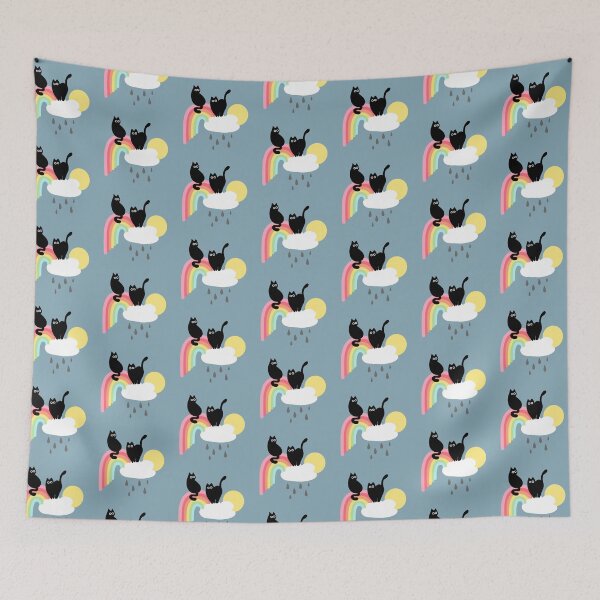 Item preview, Over the rainbow bridge, black cats   designed and sold by Lucy Dynes.