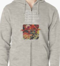 Dungeons & Diners & Dragons & Drive-Ins & Dives: Slightly Larger Image Zipped Hoodie