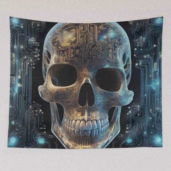 Item preview, Cybernetic skull designed and sold by Flakes14.
