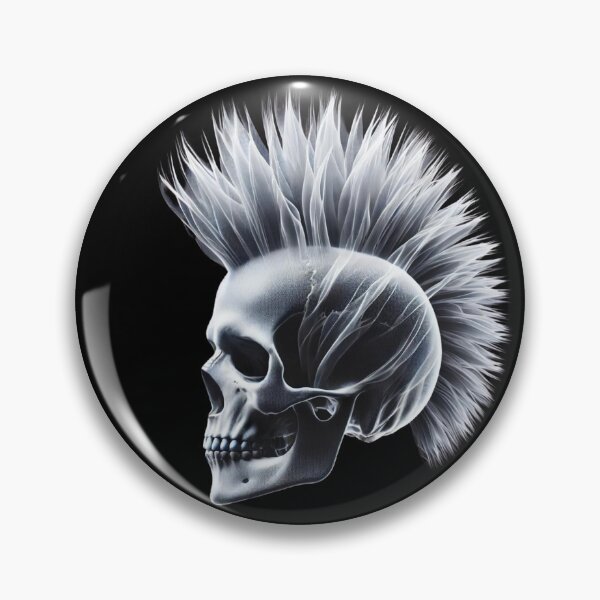 Item preview, Calavera con Mohawk designed and sold by Blink Art Studio.