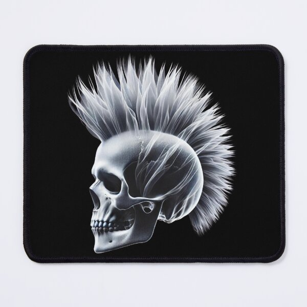 Item preview, Skull with Mohawk designed and sold by Blink Art Studio.