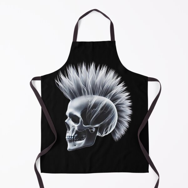 Artikelvorschau, Totenkopf mit Irokesenschnitt entworfen und verkauft von Blink Art Studio.