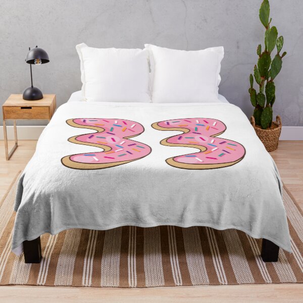 Item preview, Number 33 thirty three Shaped Like Donuts designed and sold by DonutsWords.