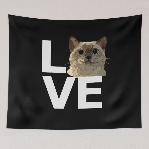 Item preview, Love Grey Cat designed and sold by Just-Arts-4U.